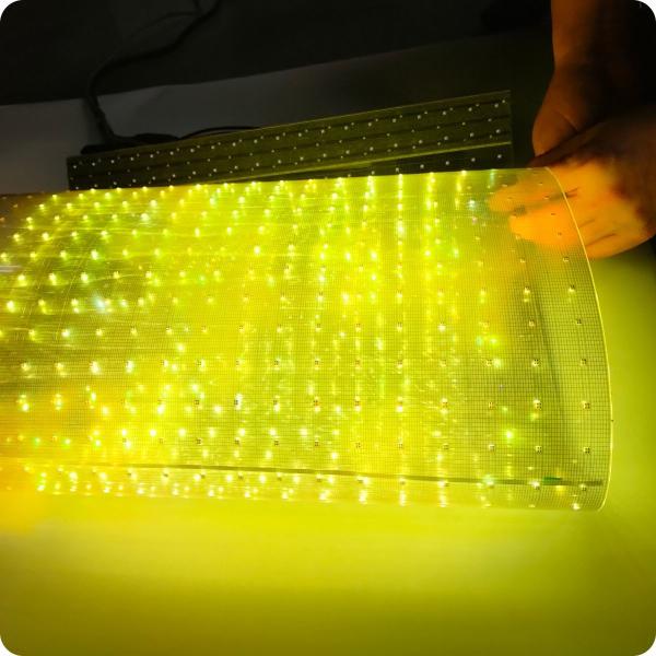 Cheap Media Facade Rgb Led Mesh Screen Foldable Intelligent Interactive Light Display for sale