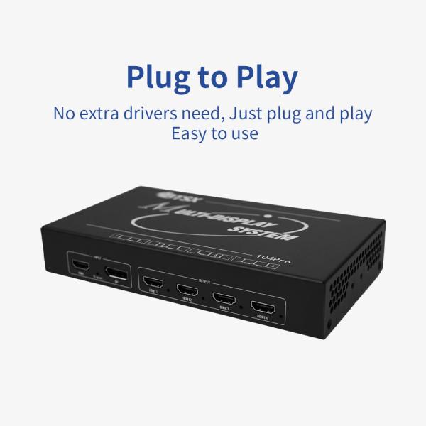 Cheap Input Interface Type HDMI Or DP resolution Display Splitter BIT-MSE-4K60-Mini104Pro for Ultra-Resolution Video Walls for sale