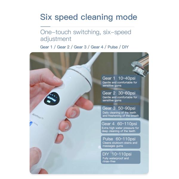Nicefeel Smart Dental Water Flosser With 300ml Water Tank