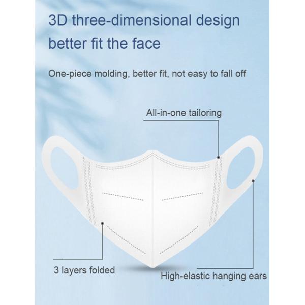 Three Layer Disposable Printed Fashion Protective Fabric 3D Face Mask