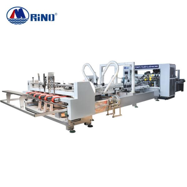 Cheap 10KW Automatic Folder Gluer Stitcher Machine 7 Ton Cardboard Stitching Machine for sale