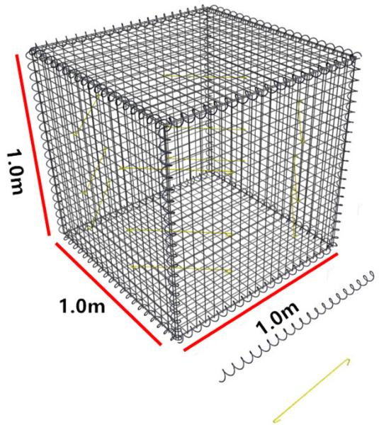 Cheap Easily Assembled 3mm Galfan Welded Mesh Gabion Cage for sale