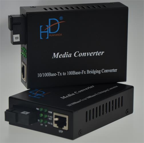 10/100Mbps Fiber Ethernet Media Converter / Single Fiber Optic Transceiver 50Hz