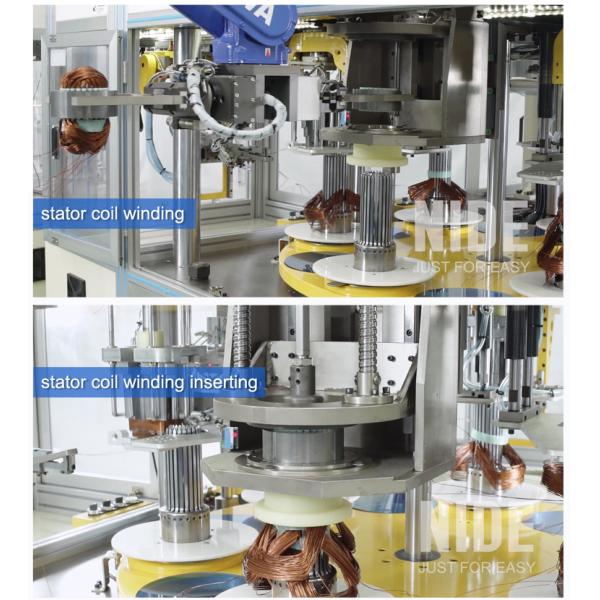 Automatic three phase electric motor stator production line