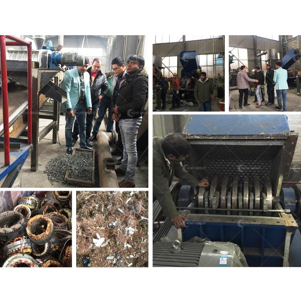 Scrap Motor Radiator Recycling Machine Horizontal Hammer Crusher Rotating Diameter 1000mm