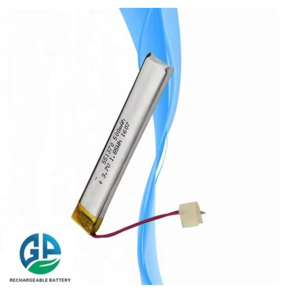 Li Polymer KC Rechargeable Lipo Battery 551370 Lipo Battery 3.7v 500mAh Battery For LED Cupboard Lig
