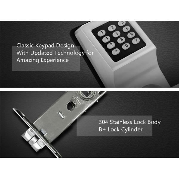 Classical Electronic Door Lock With Remote Control , Card Code Combination Door Lock