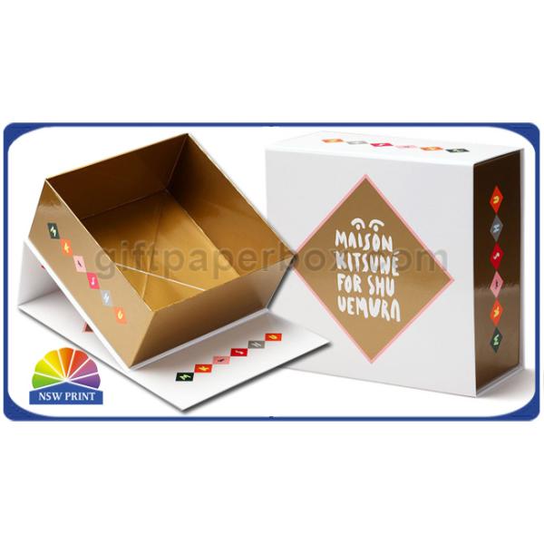 Hinged Lid Cardboard Presentation Box , Bespoke Printed Luxury Gift Packaging Boxes