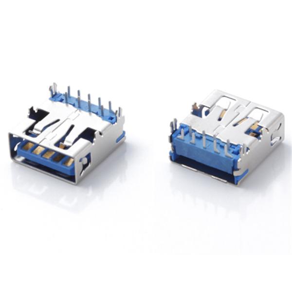 USB3.0 Female A Type, Receptacle, Connector,DIP,H=6.26, HULYN