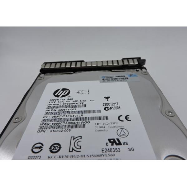 652620-B21 653952-001 533871-003 HP Hard Disk 600G 15K SAS 3.5 Inch 1 Year Warranty