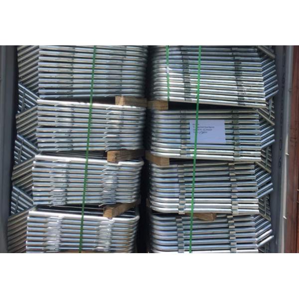 8 8.5 Feet Metal Crowd Control Barriers PVC Coated Surface