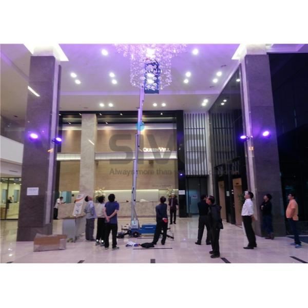 Hydraulic Single Mast Aerial Work Platform 160kg Load 6m Height For Warehouses