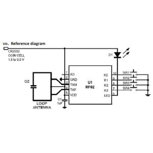 RF62 SOC Transmitter IC Components