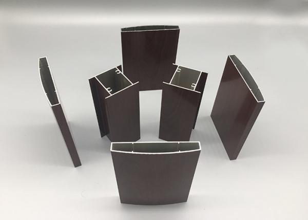 Cheap Cyprus Wood Finish Aluminium Profiles H Channel Aluminum Extrusion Anti Rust for sale