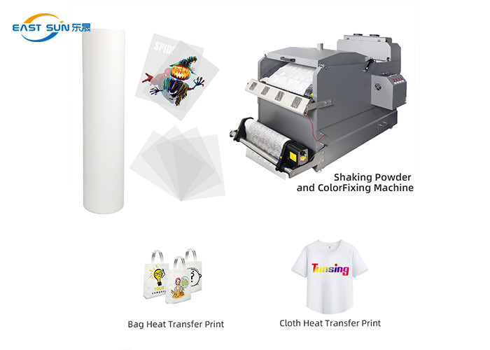 Single Sided Matte DTF PET Film Roll 0.075mm 30cm 33cm 60cm A3 A4