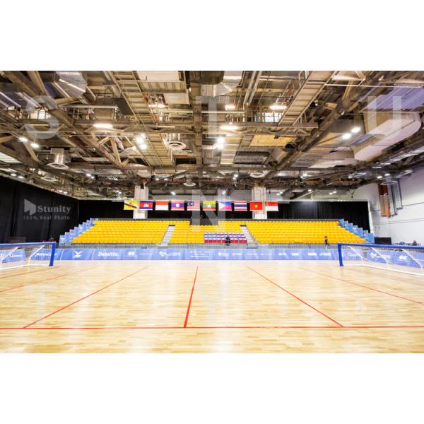 STUNITY Auto tip-up UV resistant wholesale yellow plastic stadium seats