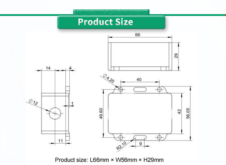 High Precision Dual Axis Inclinometer UNIVO UBIS-828 4-20mA 0-24mA 0-5V 0-10V Angle Sensor