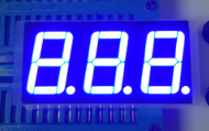 14.2mm 0.56in White 7 Segment LED Displays 3 Digit For Digital Temperature