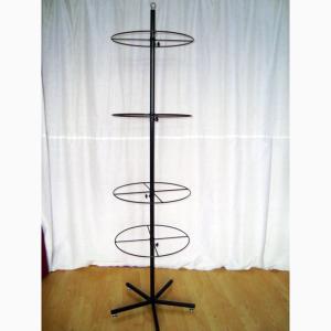 4 Layers Spinning POP Display Rack With 5 Legs Base