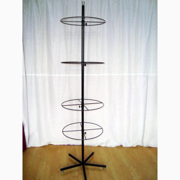 Cheap 4 Layers Spinning POP Display Rack With 5 Legs Base for sale