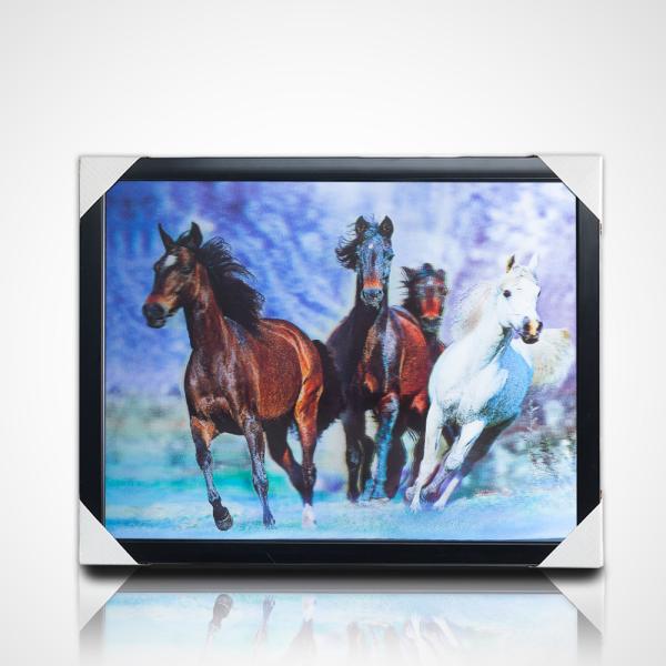 3D lenticular painting poster PET 30*40cm 5D lenticular poster tigers 3D painting with black frame for home decoration