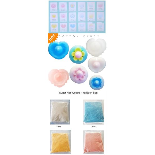 Floss Flower Vending Cotton Candy Making Machine Automatic Customized Color