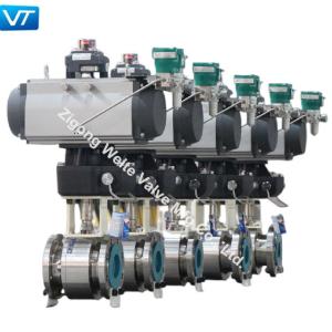 F316L 304SS Pneumatic Actuator Ball Valve 4 150LB With PTFE Seat