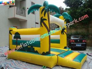 Best Palm Tree Commercial Bouncy Castles Inflatable , Bouncer Jumper For Kids wholesale