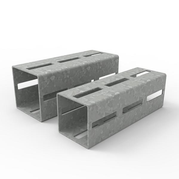 Heavy Steel Modular Slotted Square Channel