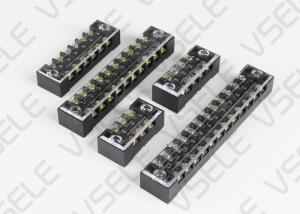 China Barrier Type Terminal Block With Cover Screws / Dual Row Terminal Block on sale