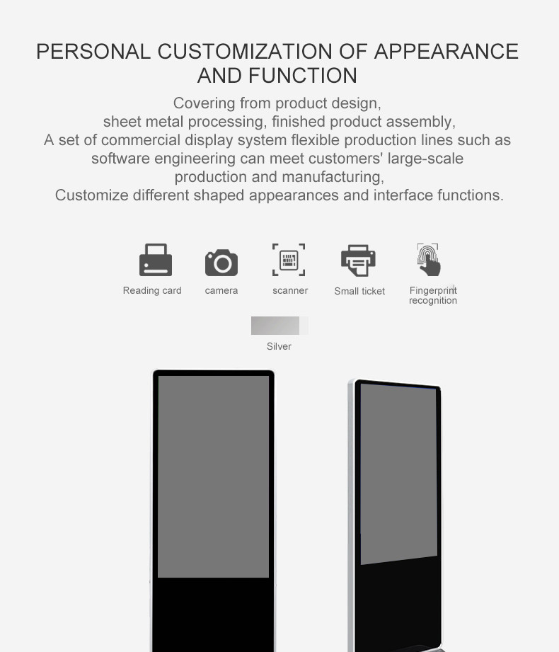 Lcd Floor Standing Digital Signage Display