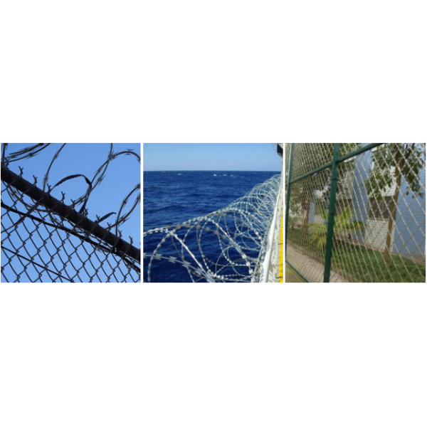 Galvanized Razor Barbed Wire Cross Fence for Protection Perimeter