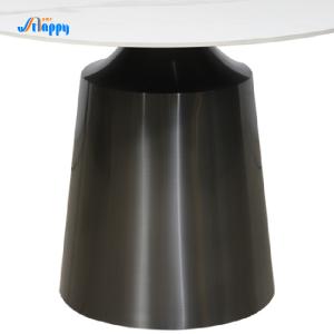 China Metal Frame Round Kitchen Table Fire Resistant With Contemporary Type on sale