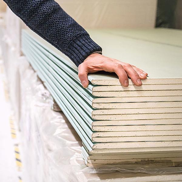 Customized Water Resistant Plasterboard Green Color For Drywall Partition Walls System