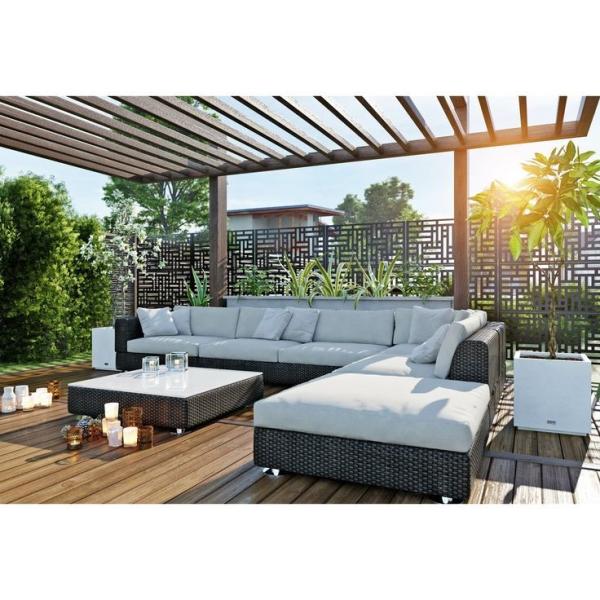 Cheap Decorative Aluminum Black Privacy Fence Panels 3ft / 4ft / 6ft Height for sale