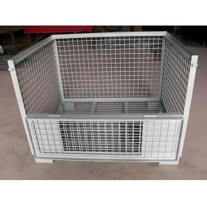 1000x1200mm Metal Steel Storage Welded Wire Mesh Pallet Cage Foldable Cage