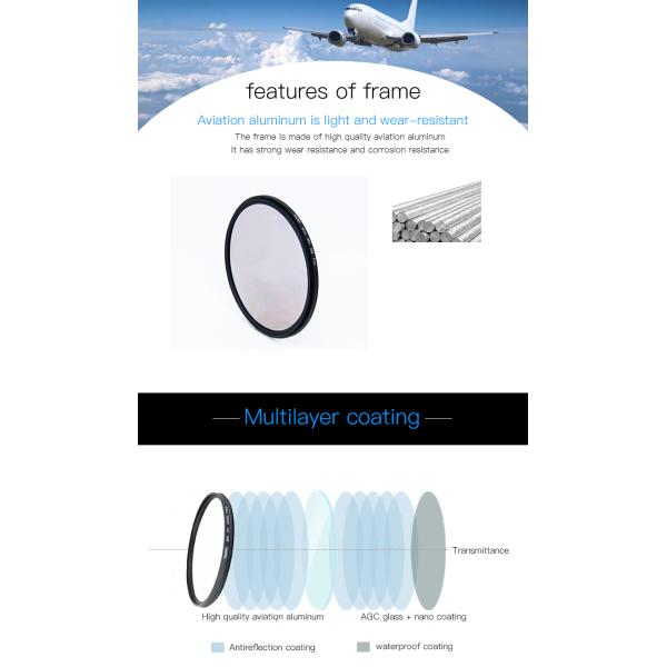 Reducing Shutter Speed 10 Stop Nd Filter , Neutral Density Filter For Landscape Photography