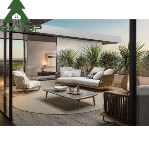 Best Rope Outdoor Poolside Sectional Sofa Set Large Bulk Luxury Garden Sets wholesale