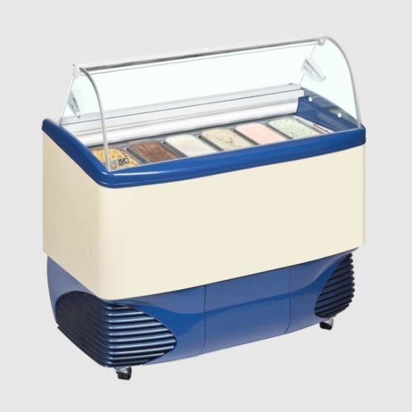Cheap Large Capacity Ice Cream Freezer Display Case Environmental Protection for sale