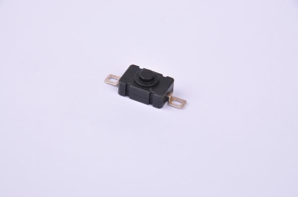 Cheap Black Waterproof Micro Push Button Switch , 2 Pin Toggle Switch 6A 250Vac for sale