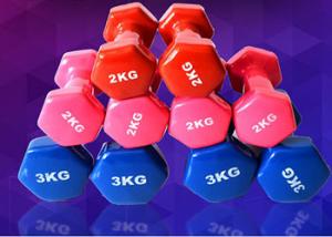 Best 0.5kg-10kg Home Gym Training women Vinyl Coated Dumbbells For sale wholesale