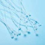 Beaded Loop Lock Tag Pin , PP Security Loop Plastic Tag Fastener