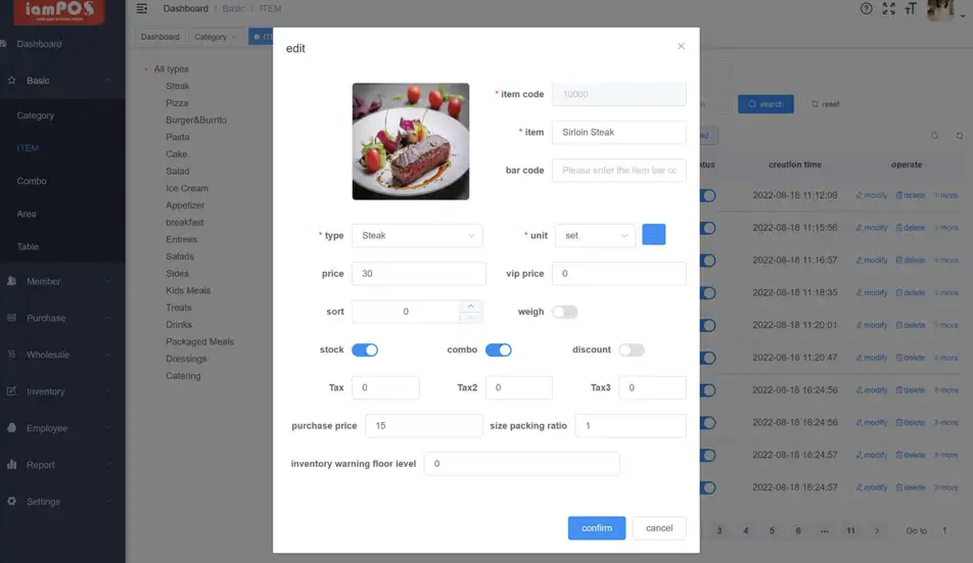 App Interface Free Support Online Software POS Management with Checkout and Label Printing
