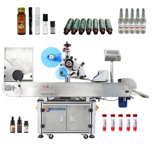 Cheap Electric Driven FK807 Automatic Lipstick Lip Balm Soft Tube Syringe Labeling Machine for sale