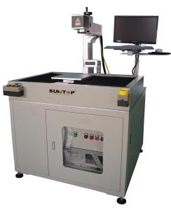 China 50 watt Large Marking Breadth Fiber Laser Marking Equipment For 3c Industry on sale
