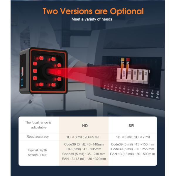 Quick and Accurate Industrial Fixed Barcode Scanner for Automation with Large Viewing Angle