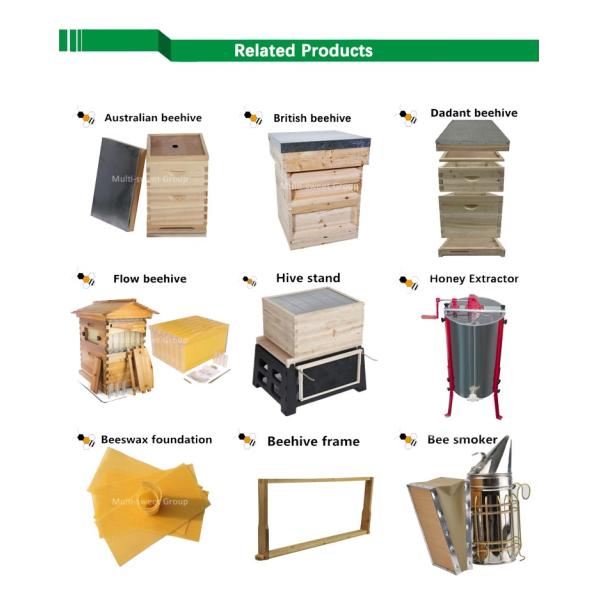 Wooden 10 Frame Langstroth Bee Hive 20mm Thickness Unassembled