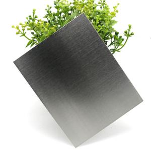 Best 1219 x 2438mm Black Stainless Steel Sheet Hairline Finish Decorative Interior Wall Paneling wholesale