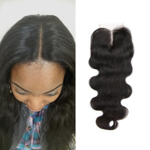 China Free Middle 3 Part Lace Top Closure 120% Brazilian Virgin Hair Body Wave Closure on sale