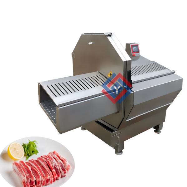 Cheap 3 Phase 30mm Adjustable Frozen Meat Slicer Fully Automatic for sale